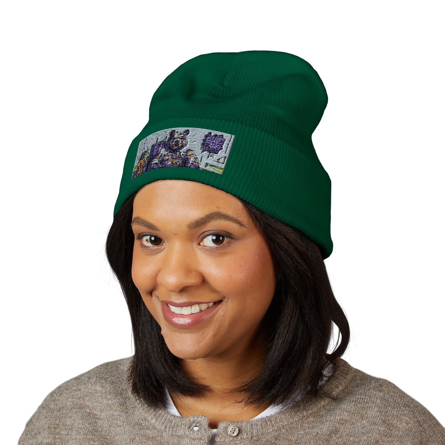 Cuffed Beanie | Embroidered Winter Hat for Fashion Lovers, Unique Gift for Him/Her, Holiday Accessory, Cozy Casual Style