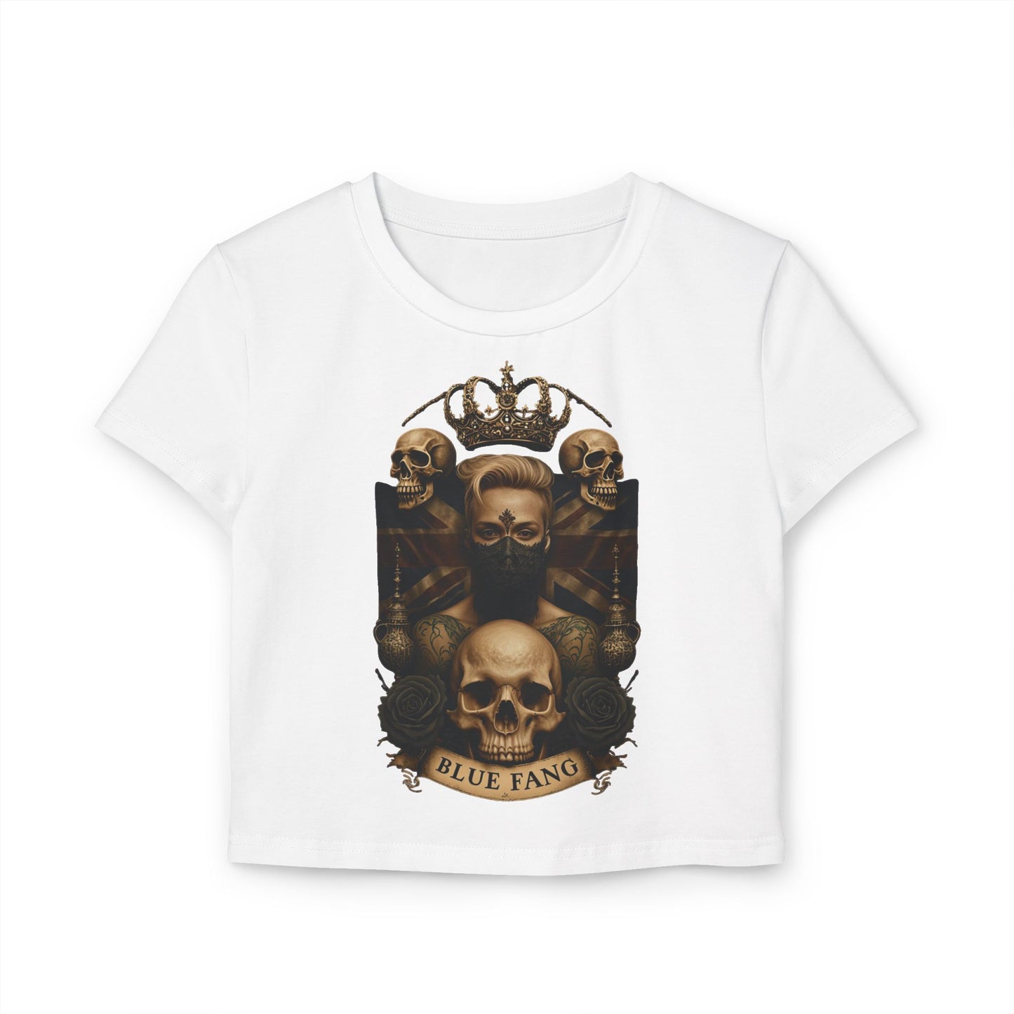 Edgy Women's Baby Tee with Skull Design | Perfect for Casual Days, Music Festivals, and Gift Giving, Alternative Fashion Top, Band [...]