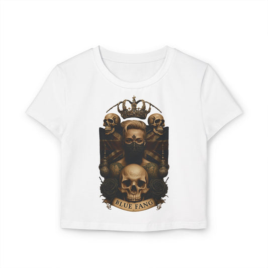 Edgy Women's Baby Tee with Skull Design | Perfect for Casual Days, Music Festivals, and Gift Giving, Alternative Fashion Top, Band [...]