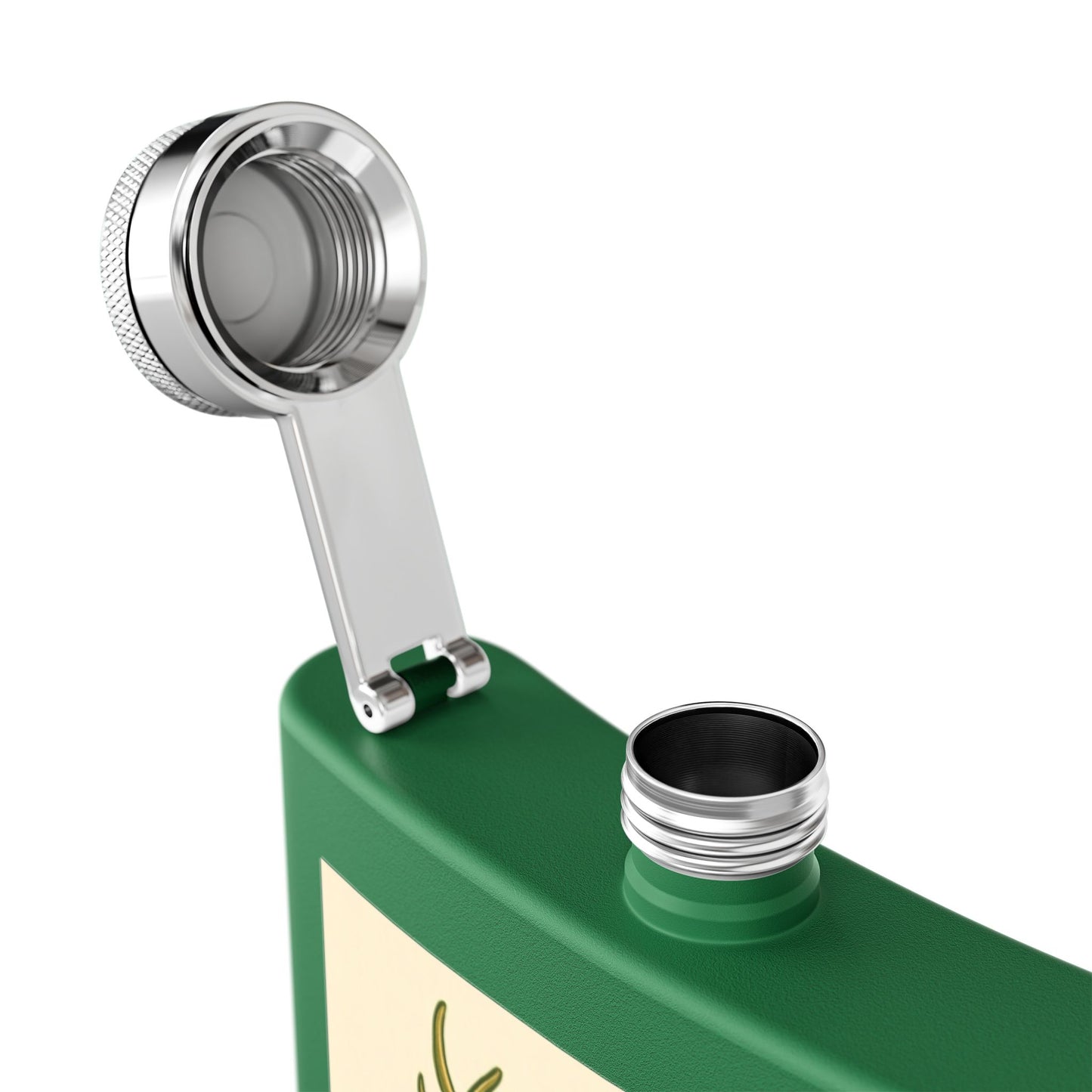 Flask, Celtic Cernunnos Design, 6oz Stainless Steel