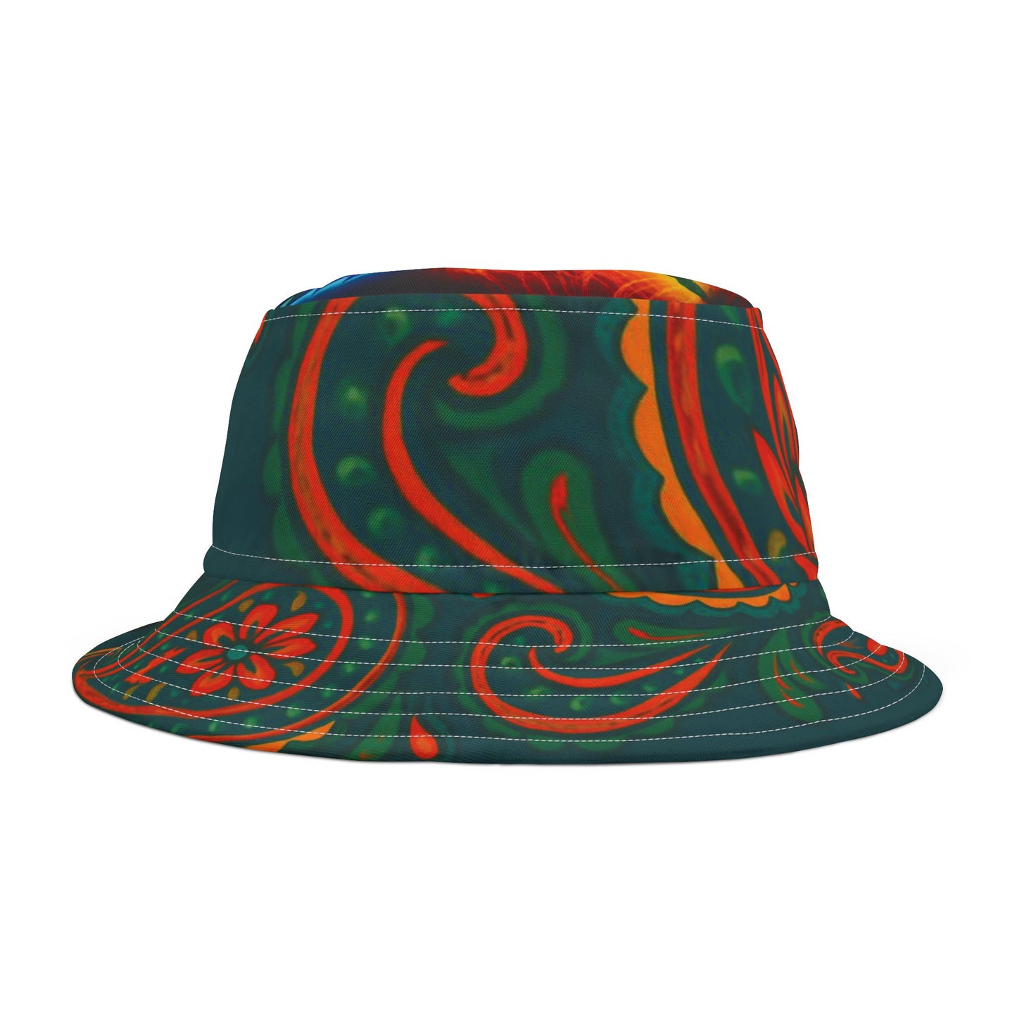 Vibrant Artistic Bucket Hat, Unisex Trendy Sun Hat, Festival Fashion Accessory, Boho Style Summer Hat, Unique Gift Idea
