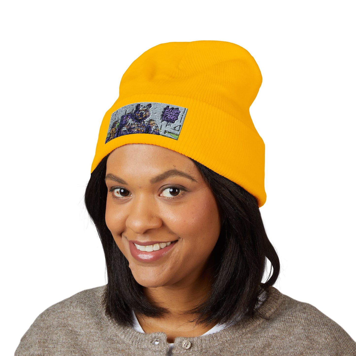 Cuffed Beanie | Embroidered Winter Hat for Fashion Lovers, Unique Gift for Him/Her, Holiday Accessory, Cozy Casual Style