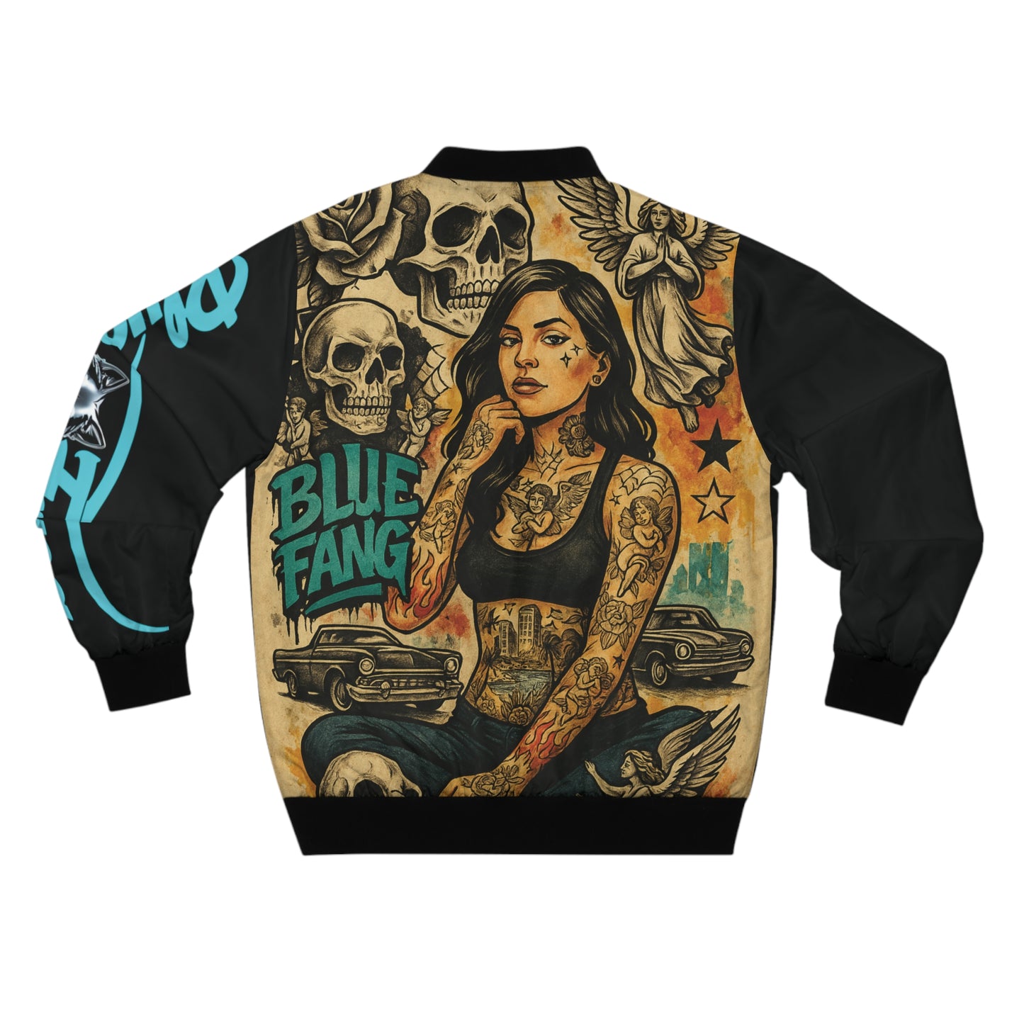 Men's Bomber Jacket with Bold Tattoo Art, Stylish Layering, Streetwear Fashion, Casual Cool for Everyday Wear, Perfect Gift for Hip [...]