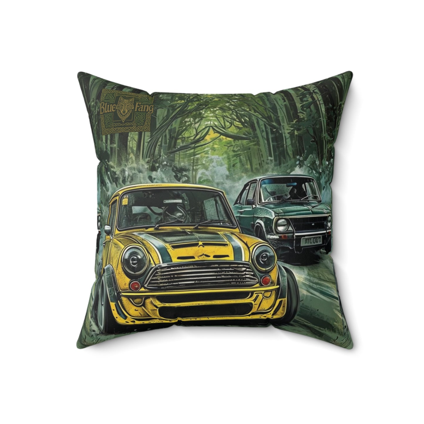 Copy of Square Pillow - Beach Side Classic Car Design