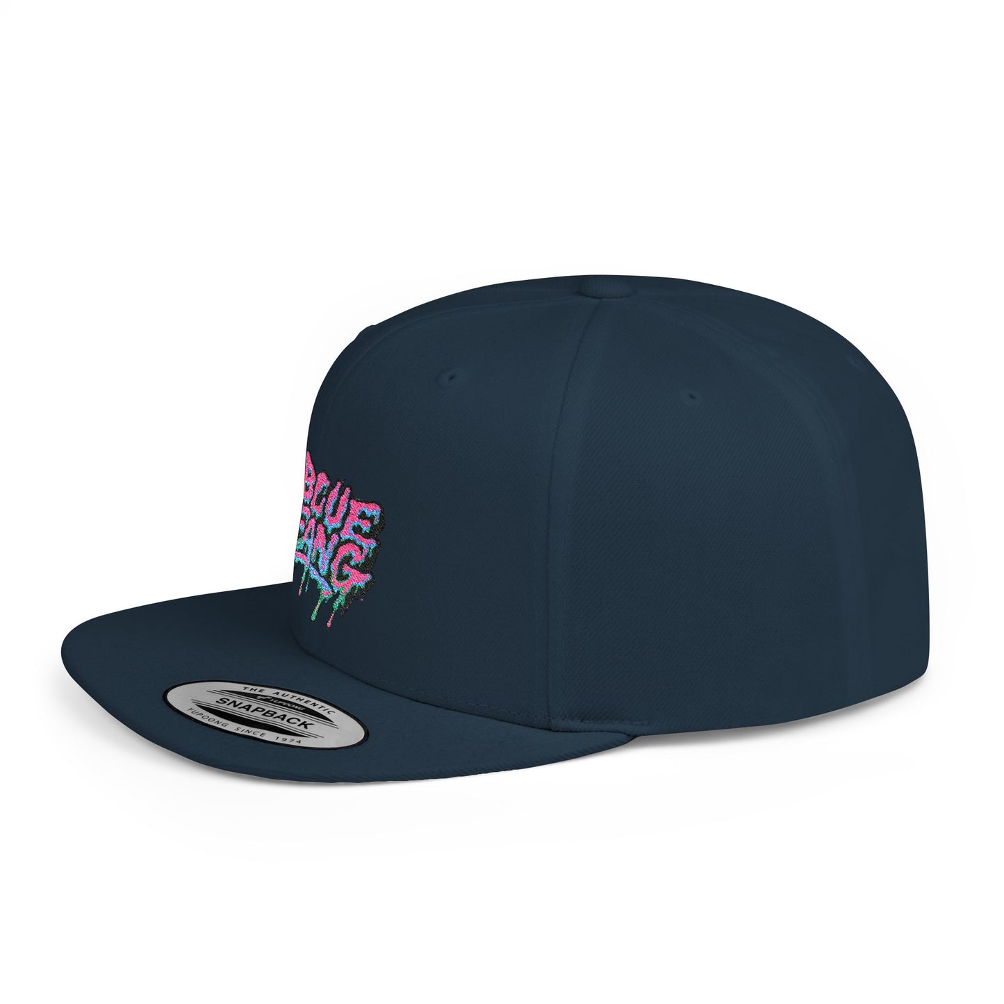 Retro-Inspired Flat Bill Snapback Cap, Hip-Hop Style Hat, Streetwear Accessory, Urban Fashion, Gift for Trendsetters