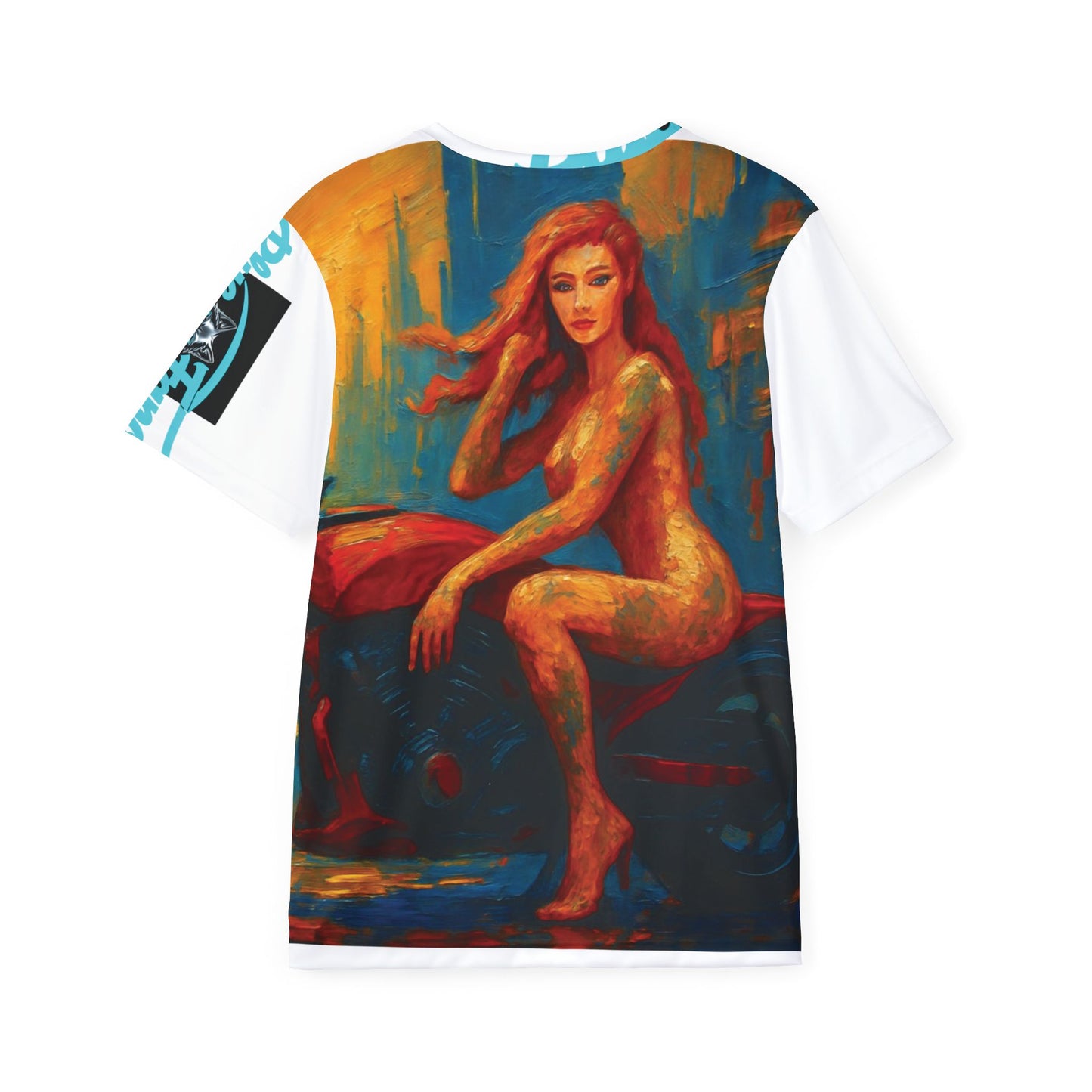 Sports Jersey - Art Futuristic Biker Chick Design