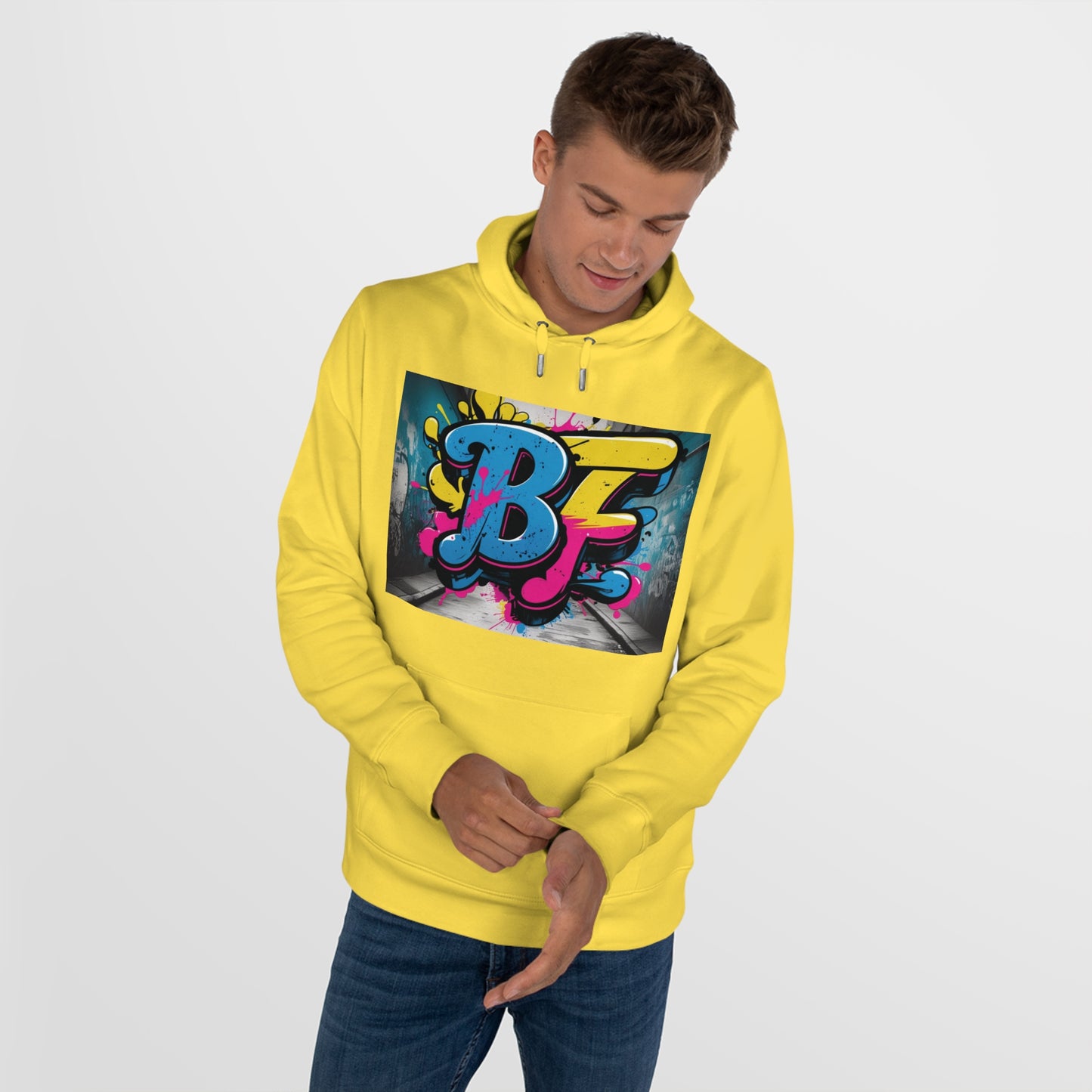 Vibrant Street Art Hooded Sweatshirt, Unisex Trendy Hoodie for Teens, Cool Graffiti Style, Stylish Casual Wear, Perfect Gift for Art Lovers