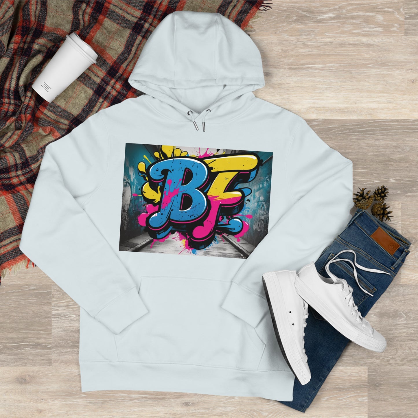Vibrant Street Art Hooded Sweatshirt, Unisex Trendy Hoodie for Teens, Cool Graffiti Style, Stylish Casual Wear, Perfect Gift for Art Lovers