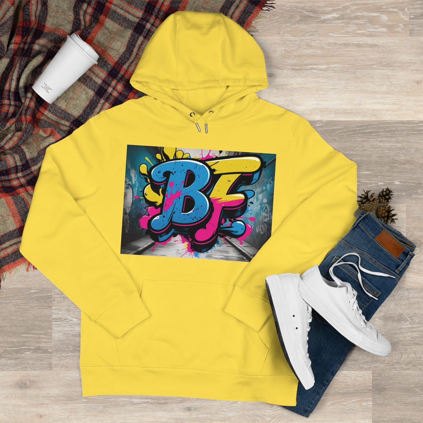 Vibrant Street Art Hooded Sweatshirt, Unisex Trendy Hoodie for Teens, Cool Graffiti Style, Stylish Casual Wear, Perfect Gift for Art Lovers