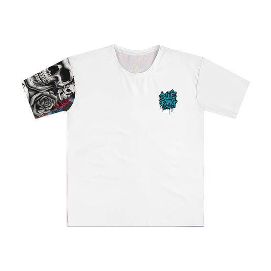 Men's Graphic T-Shirt, Unique Streetwear Tee, Skull and Rose Art, Hip Hop Fashion, Casual Summer Style, Gift for Him