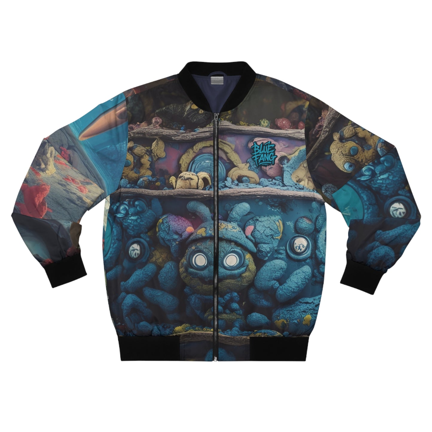 Bomber Jacket - Underwater Trippy Sea Water World Print