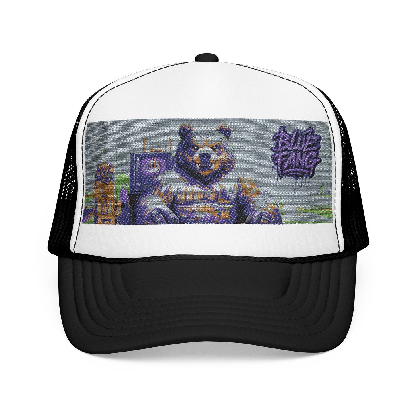 Trucker Hat, Edgy Hat for Festivals, Embroidered Foam Cap, Perfect Gift for Birthday, Halloween & Casual Wear
