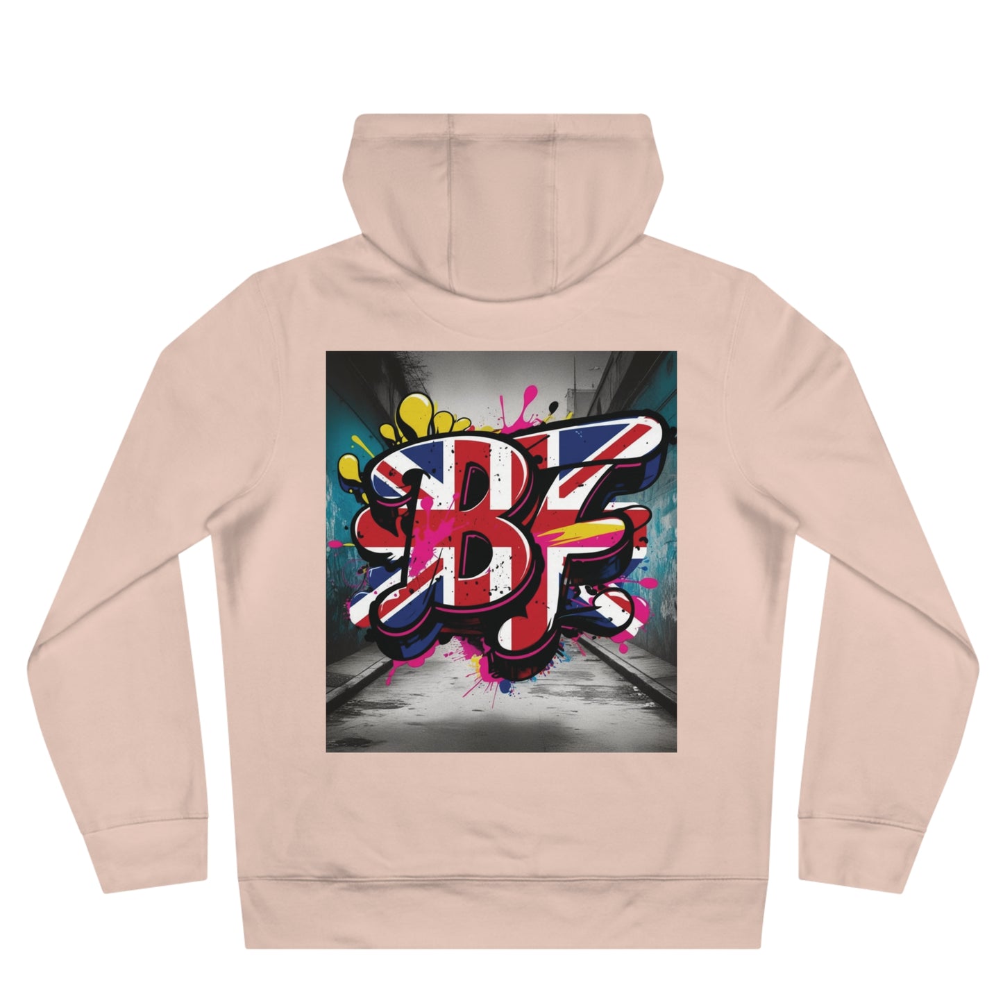 Vibrant Street Art Hooded Sweatshirt, Unisex Trendy Hoodie for Teens, Cool Graffiti Style, Stylish Casual Wear, Perfect Gift for Art Lovers
