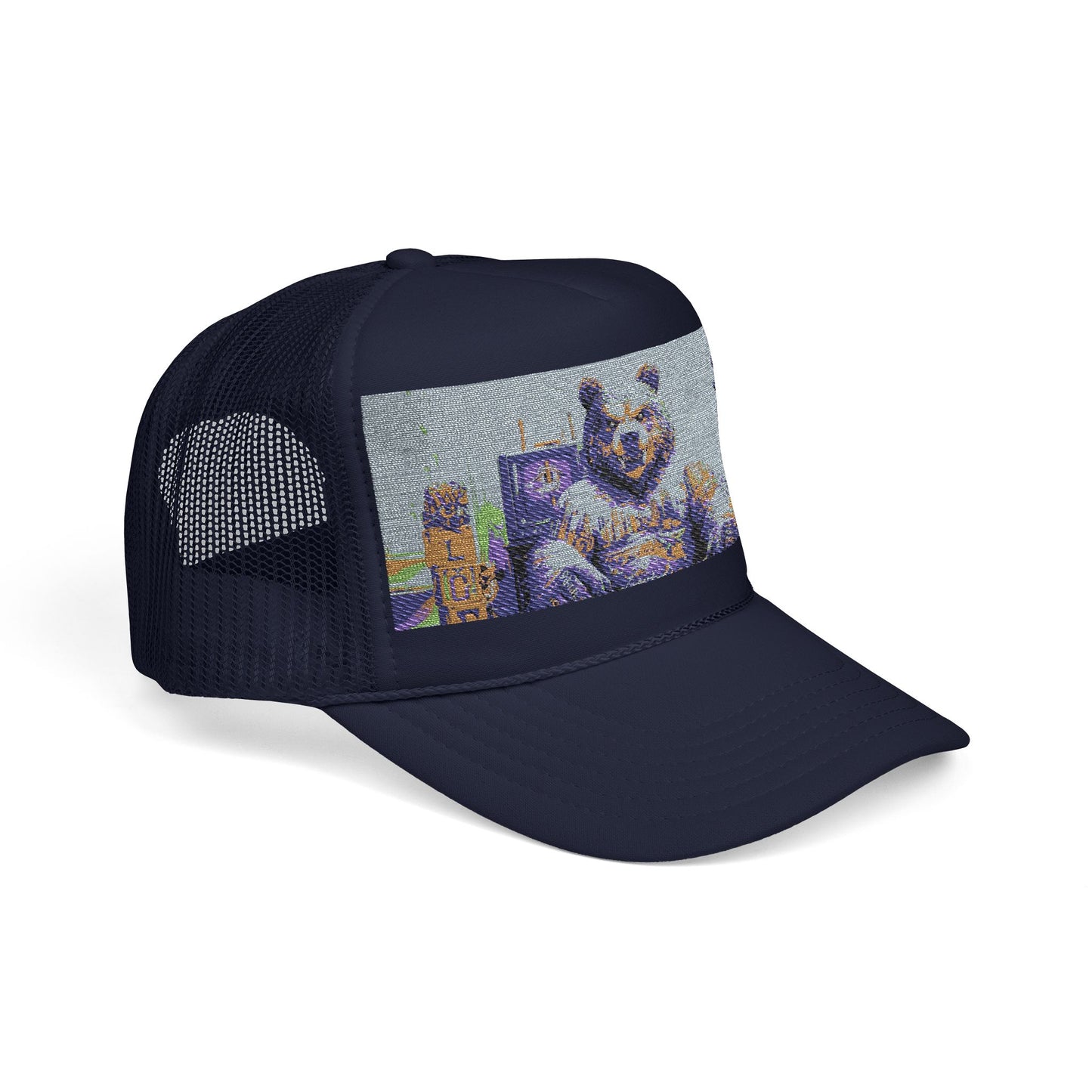 Trucker Hat, Edgy Hat for Festivals, Embroidered Foam Cap, Perfect Gift for Birthday, Halloween & Casual Wear