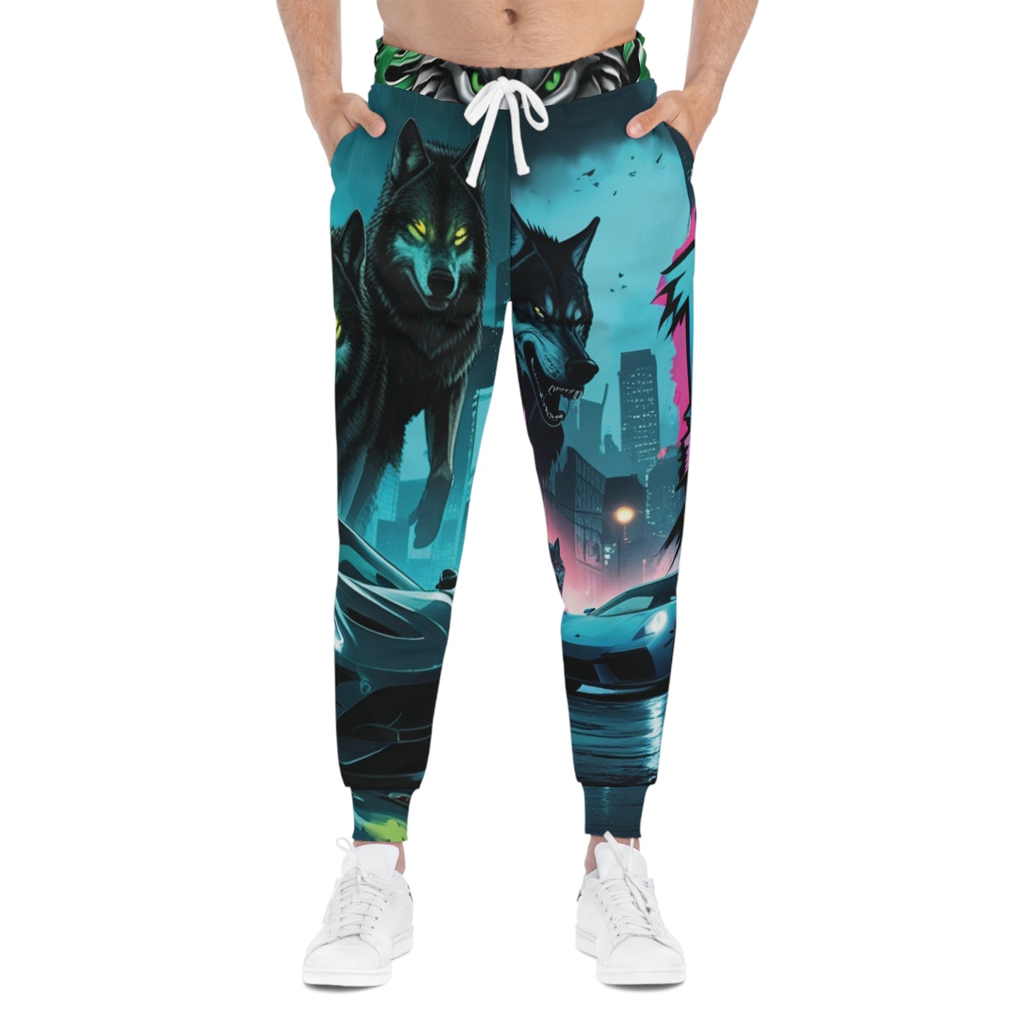 Wolf Fang Joggers - Streetwear Athletic Pants