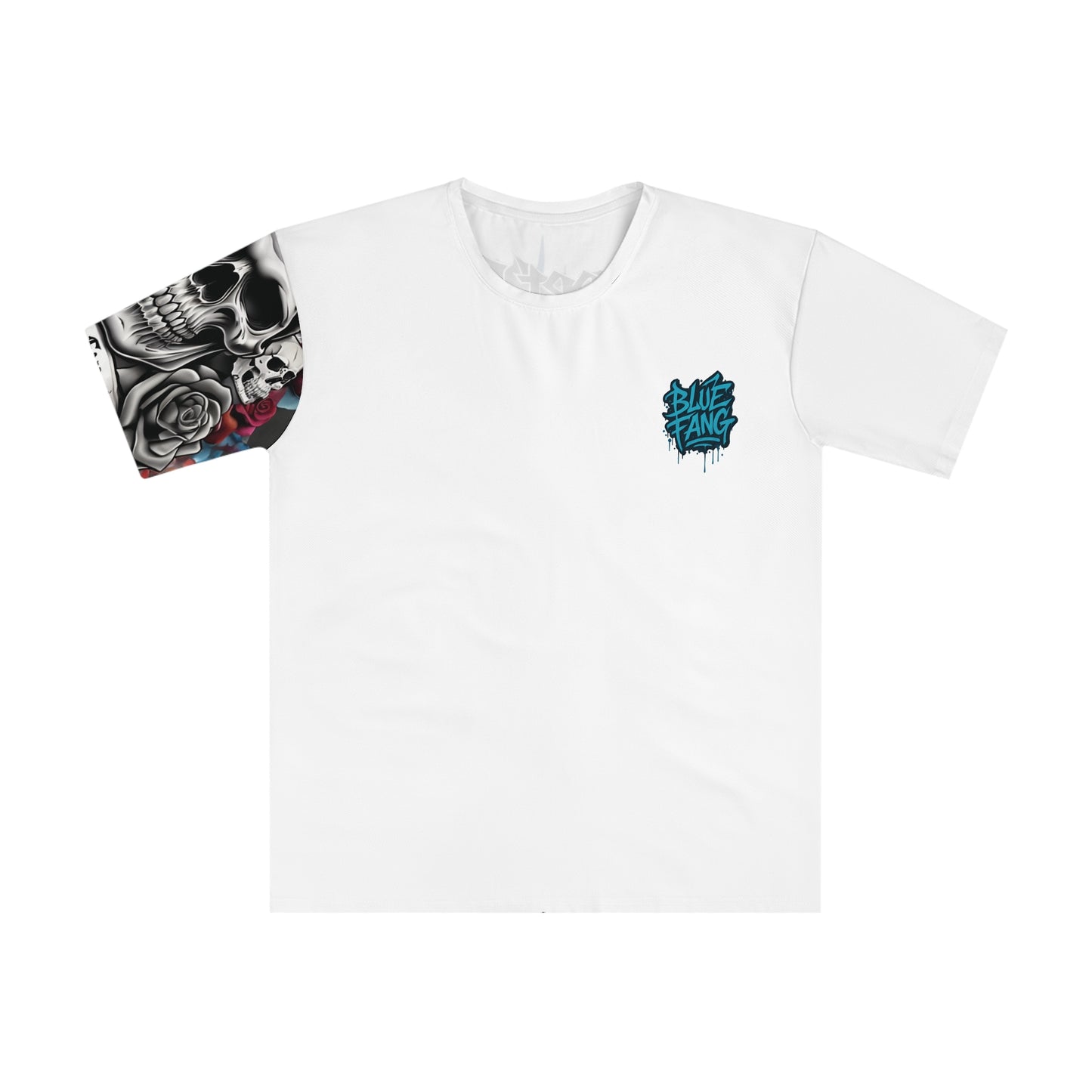Men's Graphic T-Shirt, Unique Streetwear Tee, Skull and Rose Art, Hip Hop Fashion, Casual Summer Style, Gift for Him