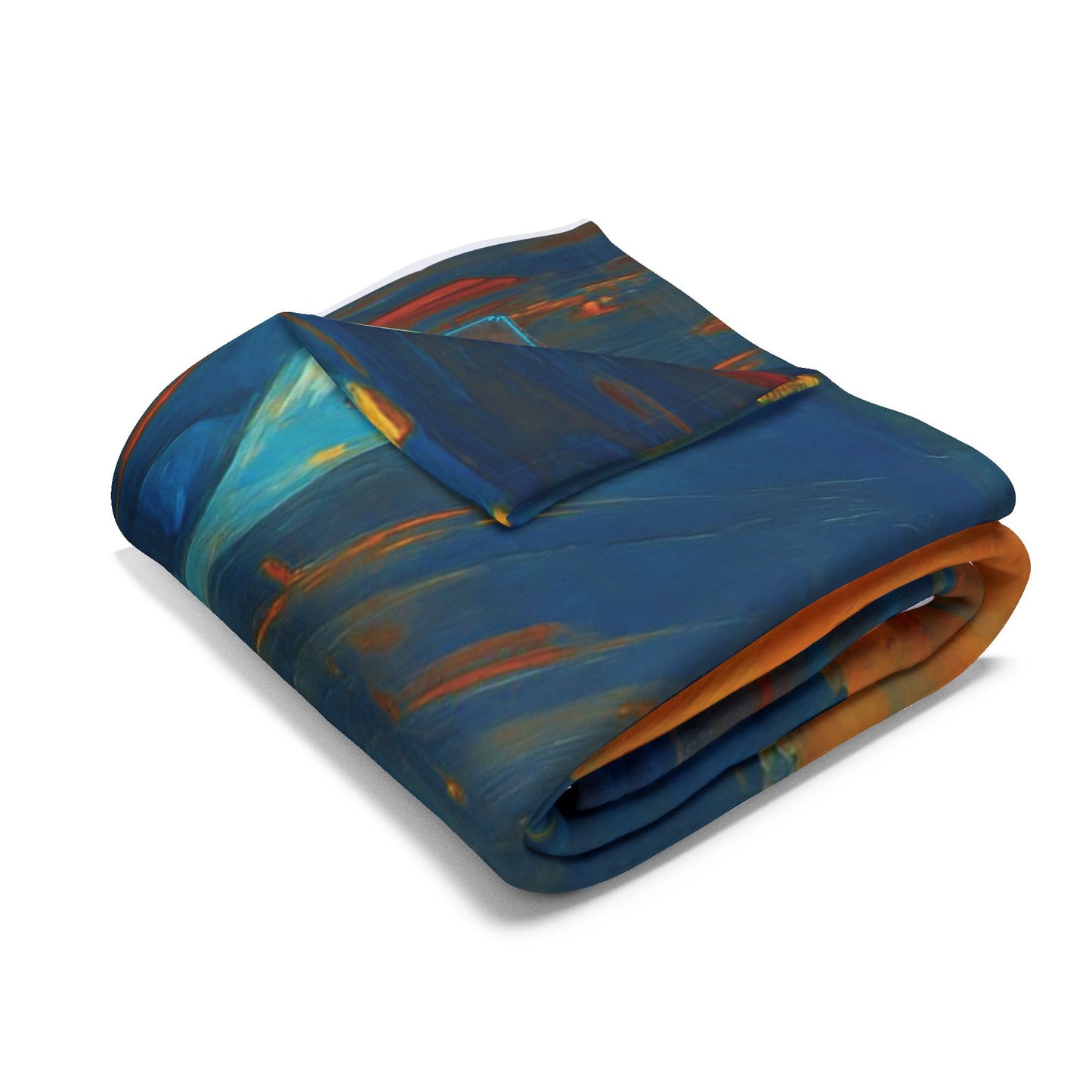Vibrant Motorcycle Art Fleece Blanket | Cozy Gift for Bikers, Home Decor, Art Lovers | Stylish and Unique