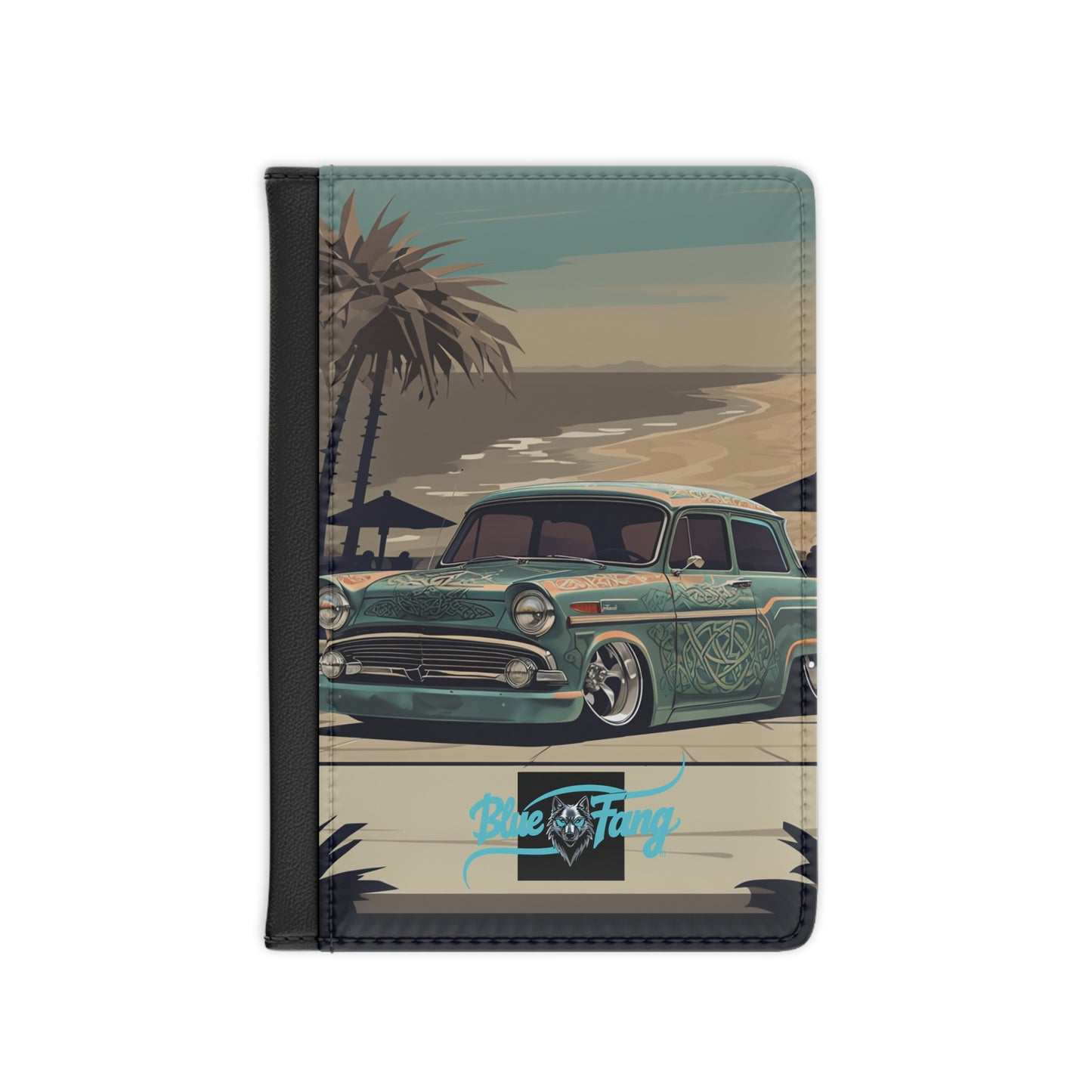 Passport Cover - Classic Car Racing Design