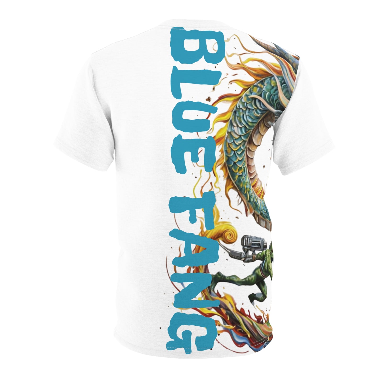 Graphic Tee - Blue Fang Dragon Street Wear Design