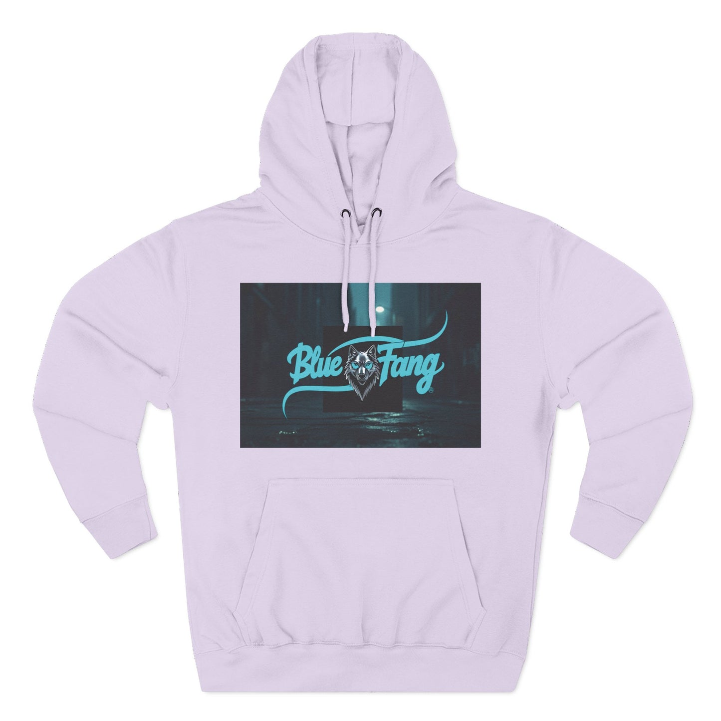Fearless Blue Fang Hoodie, Fleece Hoodie for Music Lovers, Edgy Streetwear, Gift for Him/Her, Casual Fall/Winter Wear