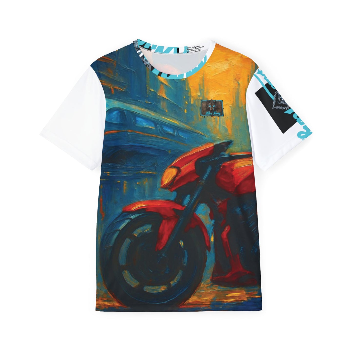 Sports Jersey - Art Futuristic Biker Chick Design