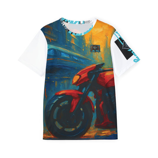 Sports Jersey - Art Futuristic Biker Chick Design