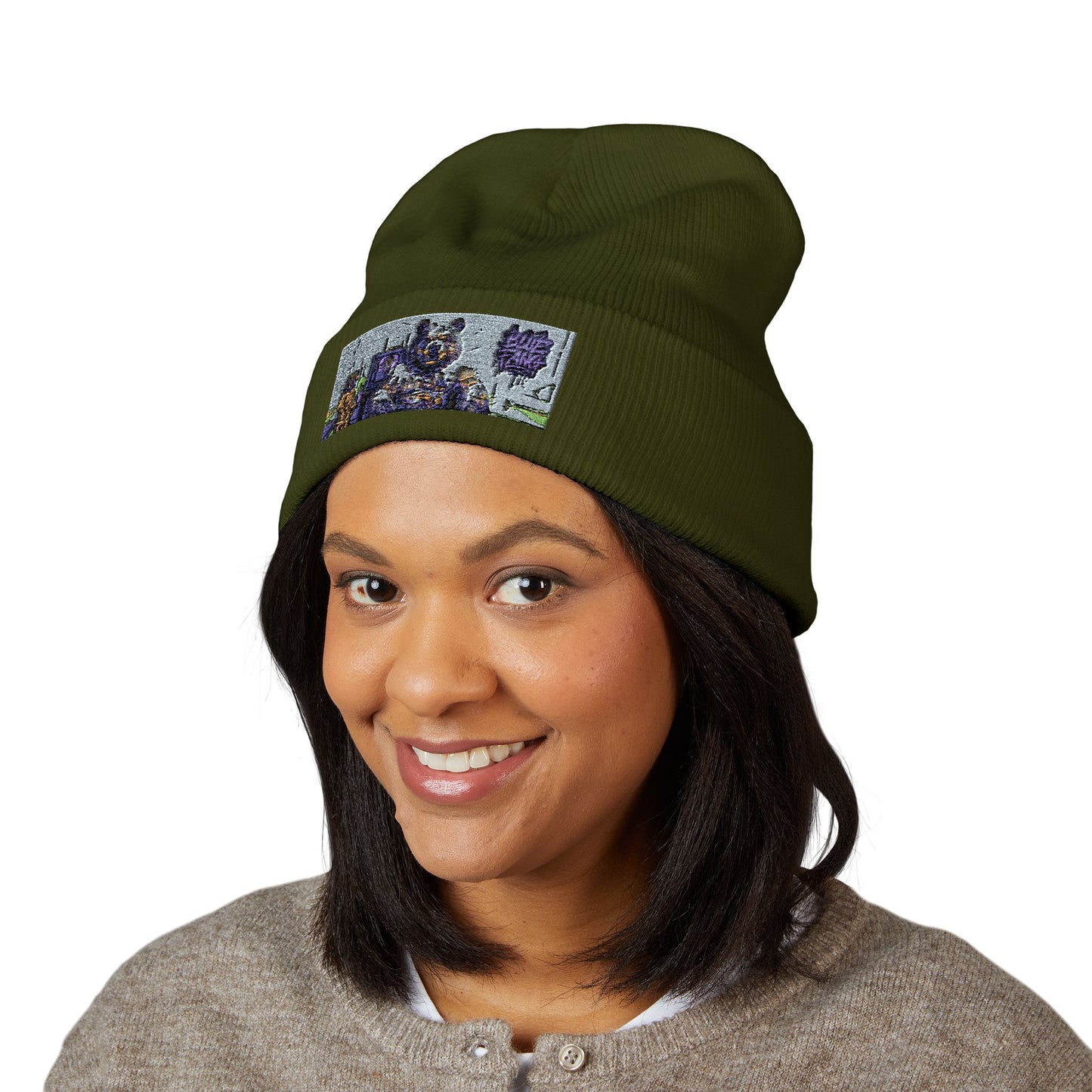 Cuffed Beanie | Embroidered Winter Hat for Fashion Lovers, Unique Gift for Him/Her, Holiday Accessory, Cozy Casual Style
