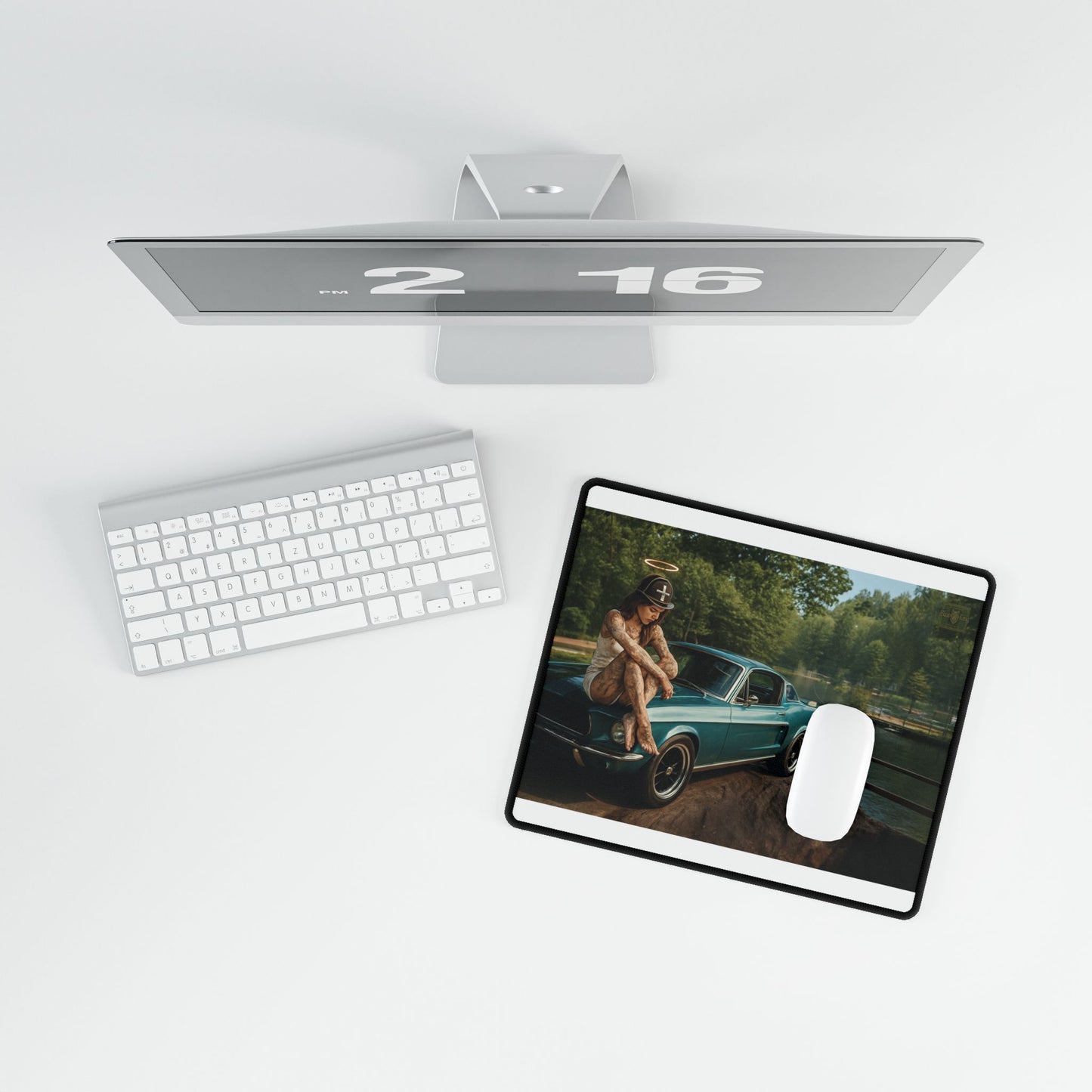 Desk Mat - Bluefang Mustang Wilderness Computer Mouse Mat