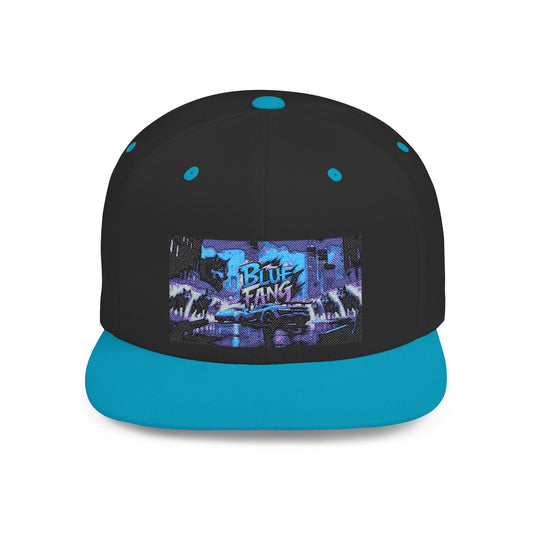 Retro-Inspired Flat Bill Snapback Cap, Hip-Hop Style Hat, Streetwear Accessory, Urban Fashion, Gift for Trendsetters