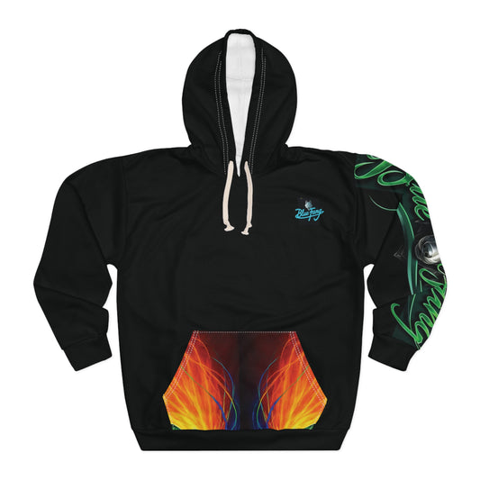 Vibrant Graphic Hoodie for Gamers, Cozy Unisex Sweatshirt for Casual Wear, Gift for Anime Lovers, Festival Hoodie, Statement Fashion