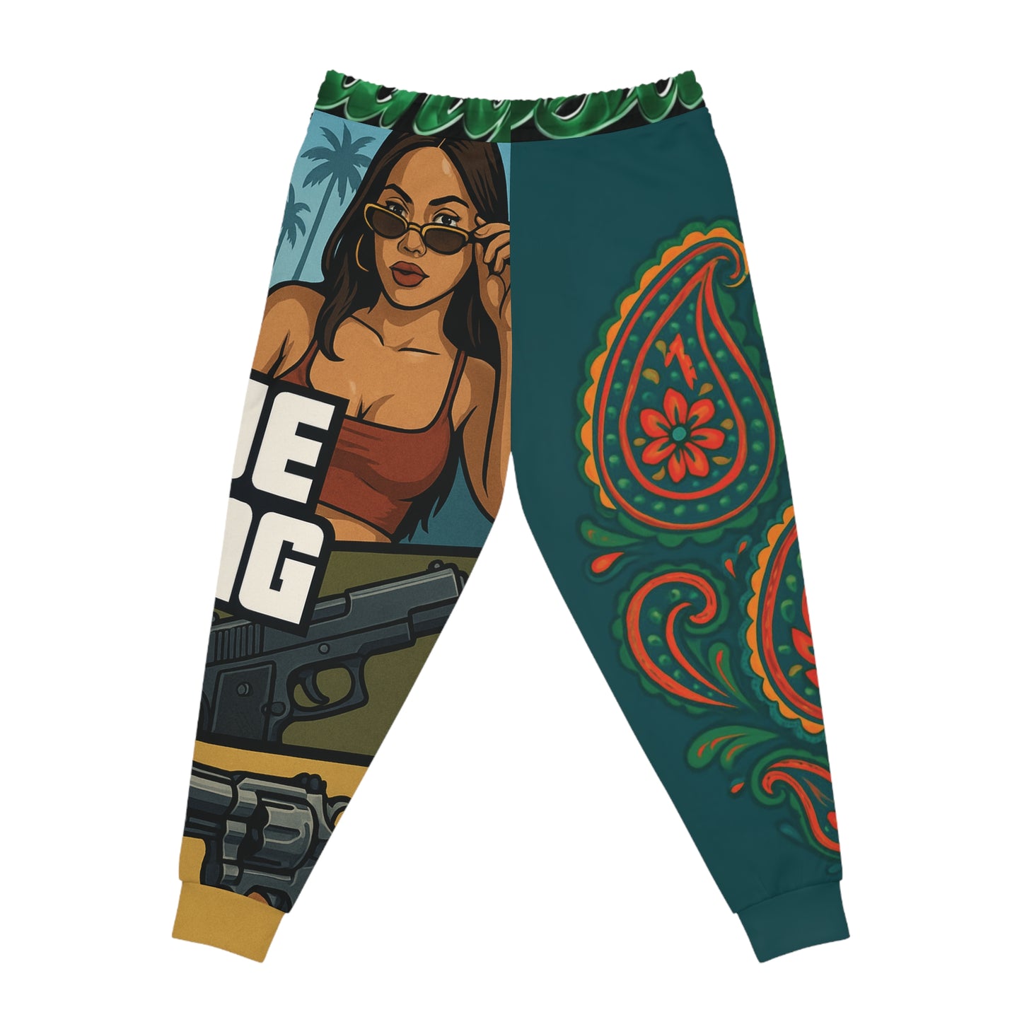 Edgy Graphic Joggers | Urban Streetwear, Casual Lounge, Gift for Him & Her, Festive Apparel, Cool Unique Design