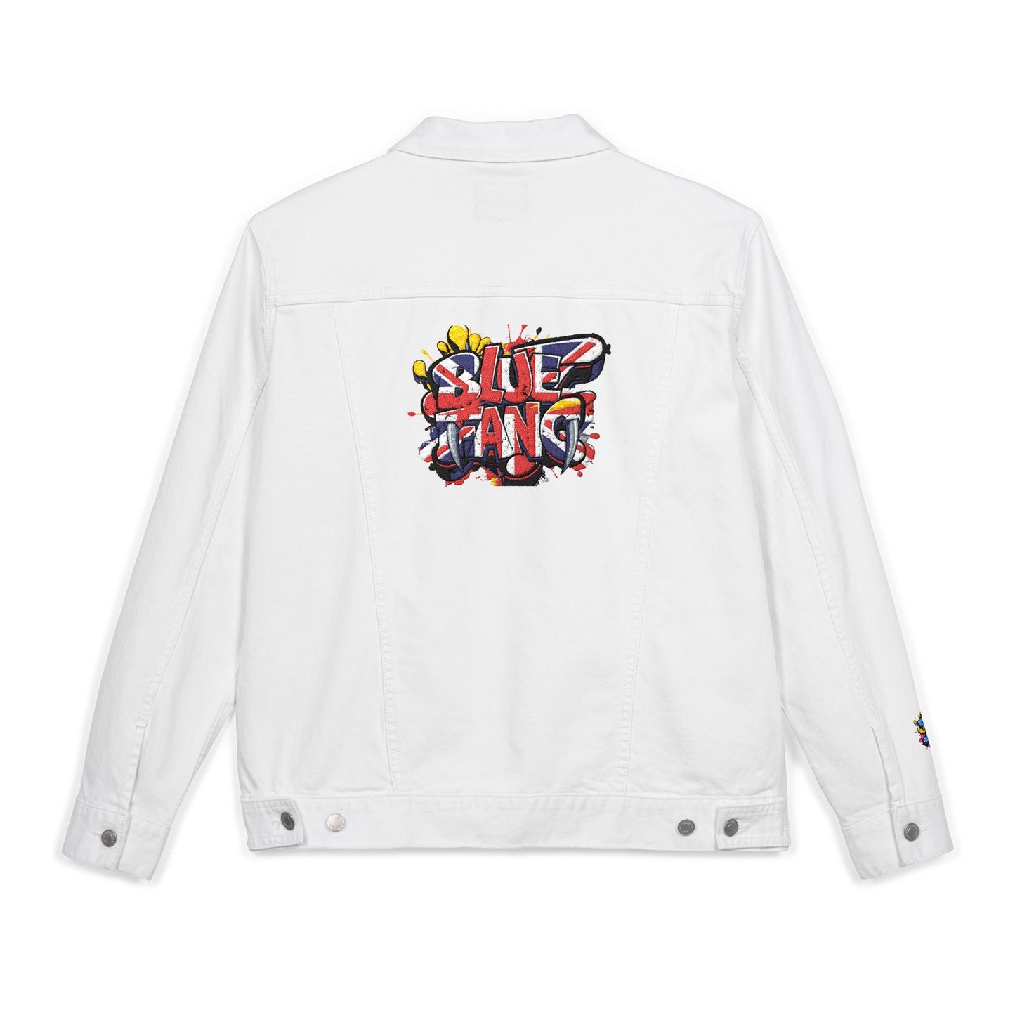 Unisex Embroidered Denim Jacket - Trendy Outerwear for Casual Vibes, Street Style, Gift for Music Lovers, Summer Festivals, Everyday Wear