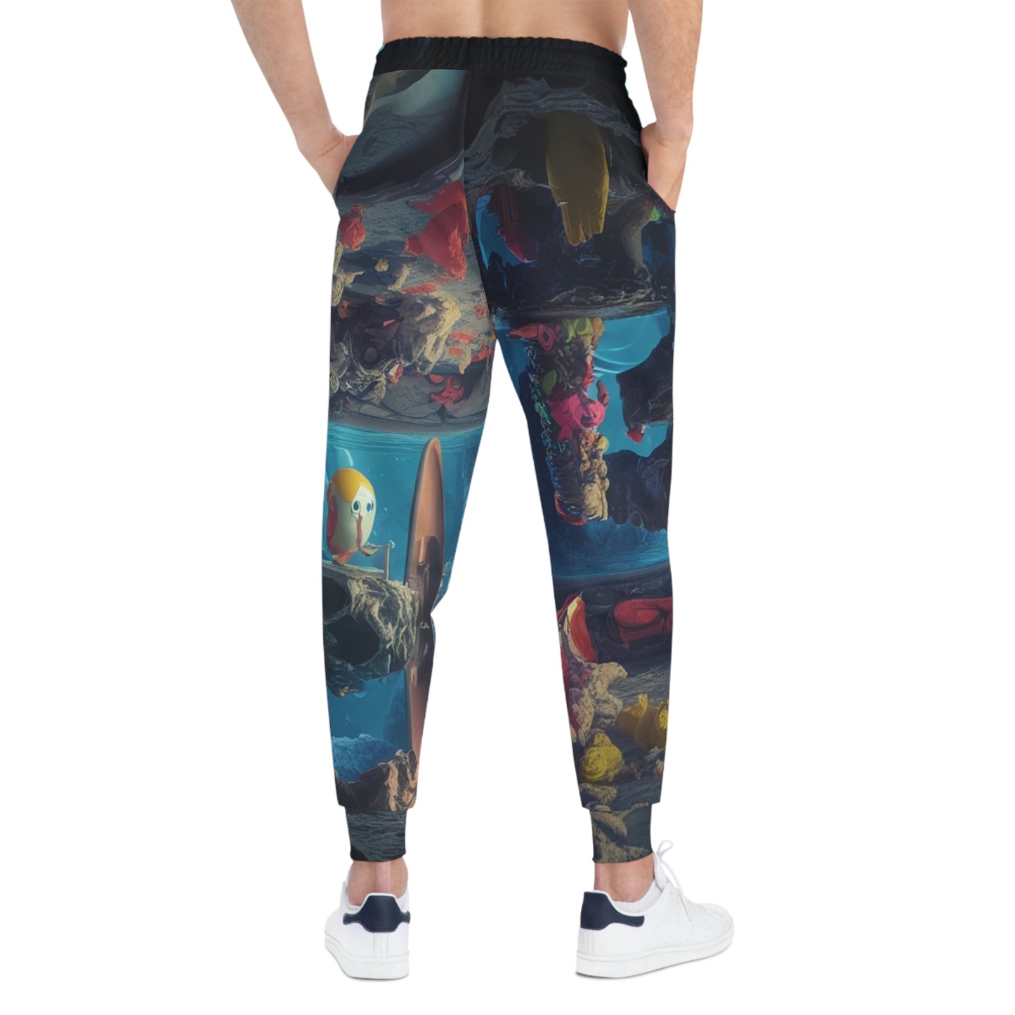 Athletic Joggers - Underwater Trippy Sea Water World Design