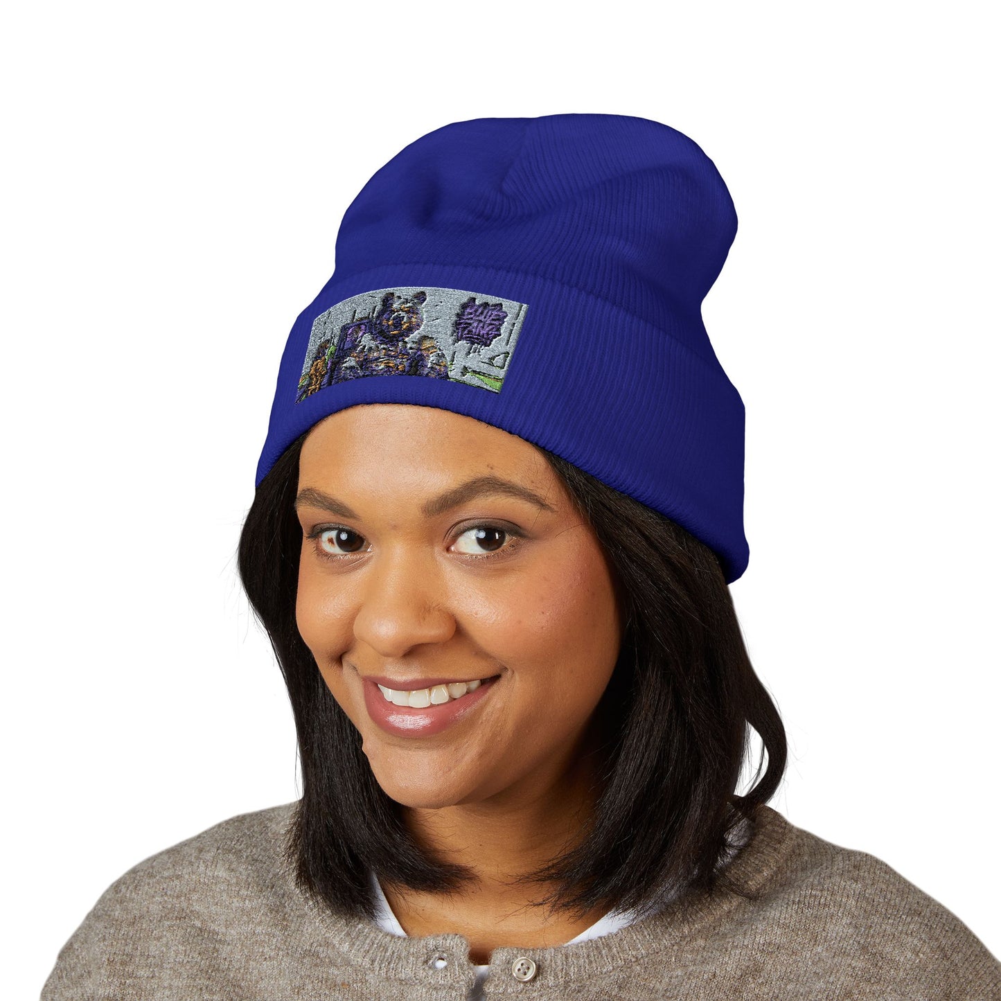 Cuffed Beanie | Embroidered Winter Hat for Fashion Lovers, Unique Gift for Him/Her, Holiday Accessory, Cozy Casual Style