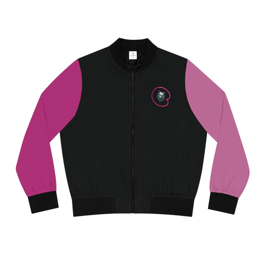 Women's Bomber Jacket - Edgy Streetwear, Graphic Design, Layering Piece, Unique Gift, Fashion Statement