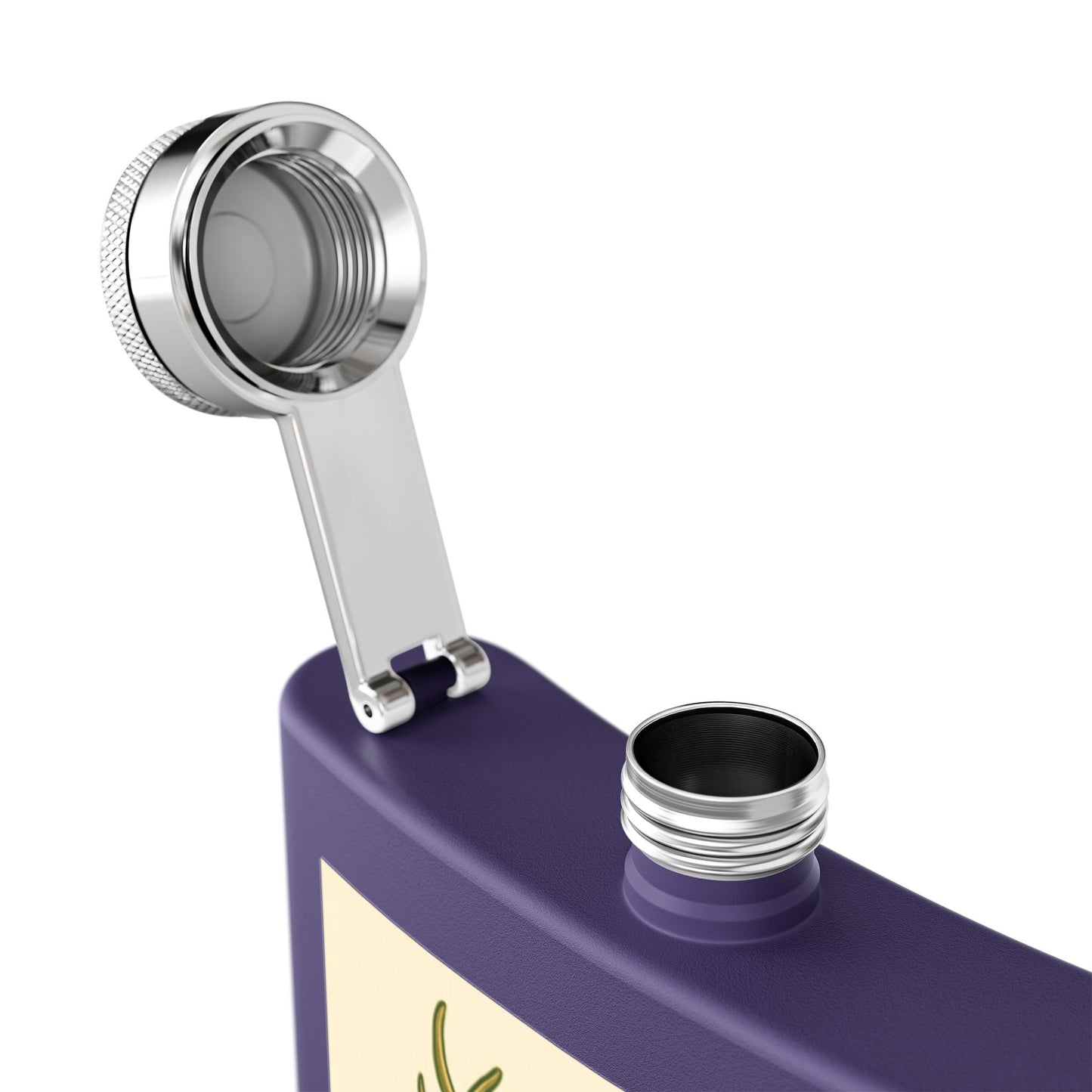 Flask, Celtic Cernunnos Design, 6oz Stainless Steel