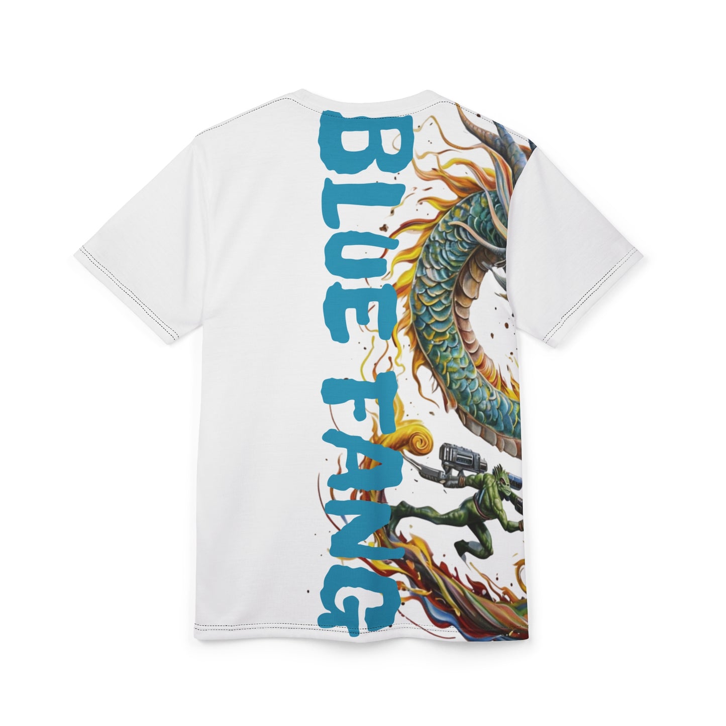 Graphic Tee - Blue Fang Dragon Street Wear Design