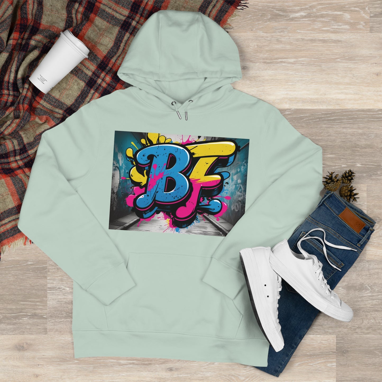 Vibrant Street Art Hooded Sweatshirt, Unisex Trendy Hoodie for Teens, Cool Graffiti Style, Stylish Casual Wear, Perfect Gift for Art Lovers