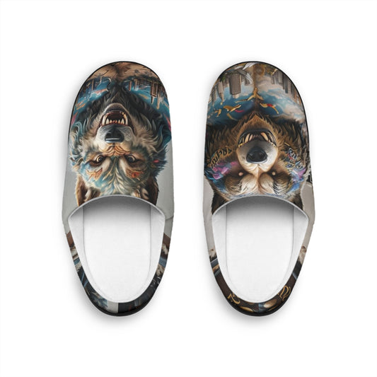 Cozy Bear Slippers for Men, Unique Indoor Footwear, Perfect Gift for Home Relaxation, Pet Lovers, Holiday Comfort, Gift for Him