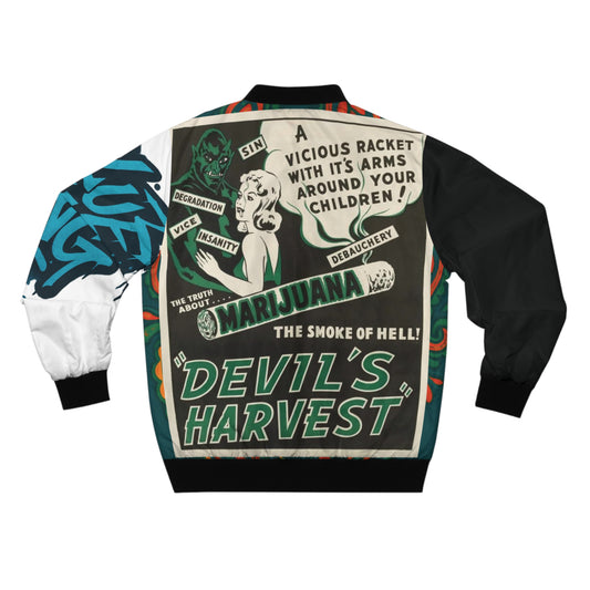 Bomber Jacket Cannabis Propaganda Print