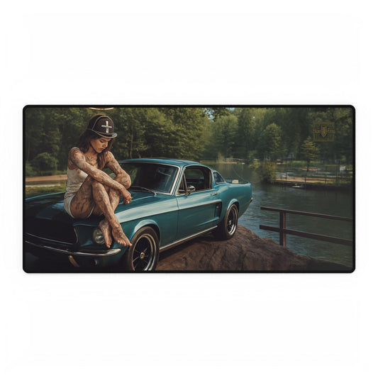 Desk Mat - Bluefang Mustang Wilderness Computer Mouse Mat