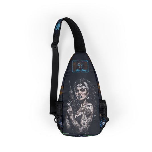 Chest Bag for Adventures, Trendy Sling Bag, Sling Backpack for Festivals, Unique Gift for Art Lovers, Casual Everyday Use