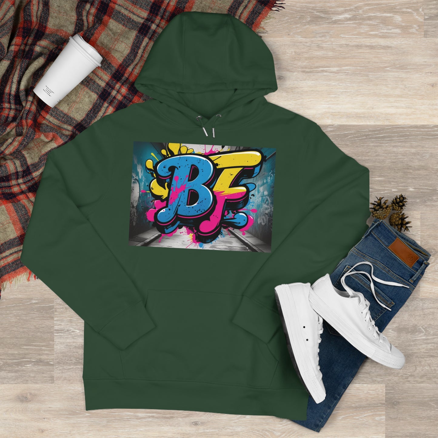 Vibrant Street Art Hooded Sweatshirt, Unisex Trendy Hoodie for Teens, Cool Graffiti Style, Stylish Casual Wear, Perfect Gift for Art Lovers