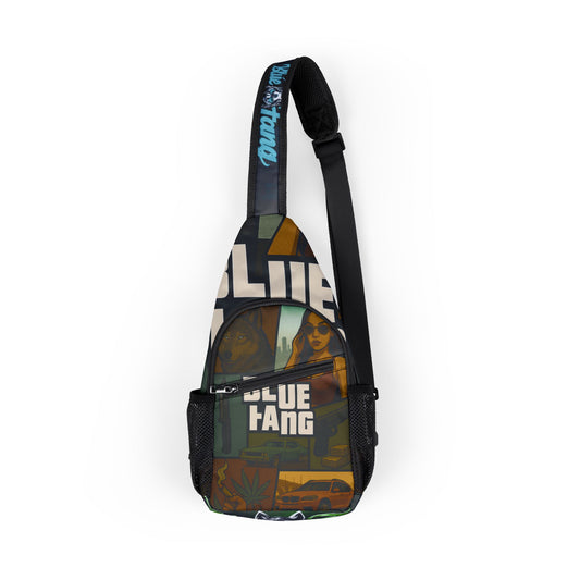 Chest Bag for Adventures, Trendy Sling Bag, Sling Backpack for Festivals, Unique Gift for Art Lovers, Casual Everyday Use