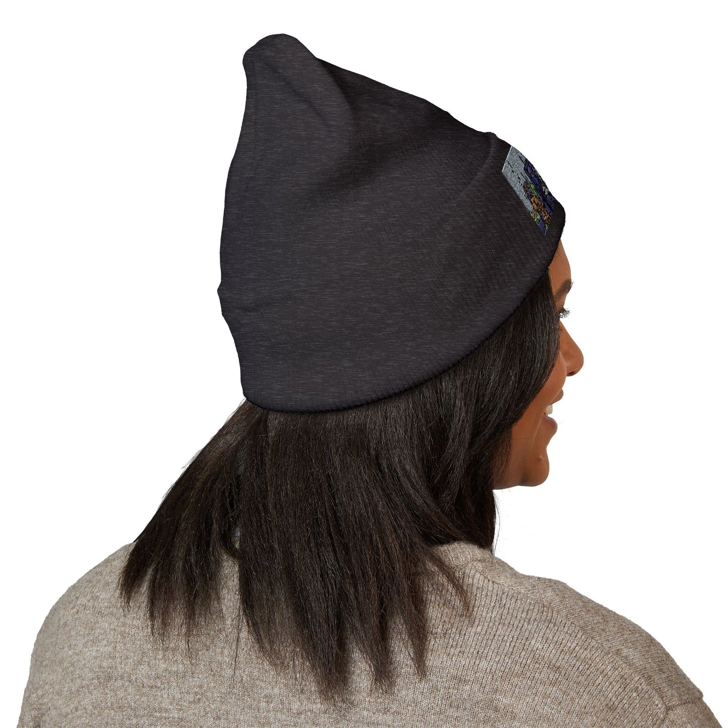 Cuffed Beanie | Embroidered Winter Hat for Fashion Lovers, Unique Gift for Him/Her, Holiday Accessory, Cozy Casual Style