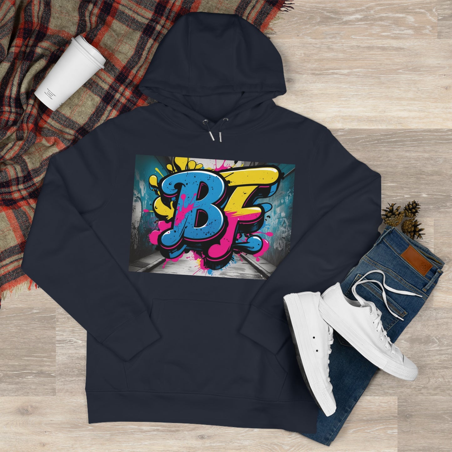 Vibrant Street Art Hooded Sweatshirt, Unisex Trendy Hoodie for Teens, Cool Graffiti Style, Stylish Casual Wear, Perfect Gift for Art Lovers