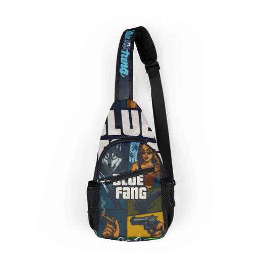 Chest Bag for Adventures, Trendy Sling Bag, Sling Backpack for Festivals, Unique Gift for Art Lovers, Casual Everyday Use