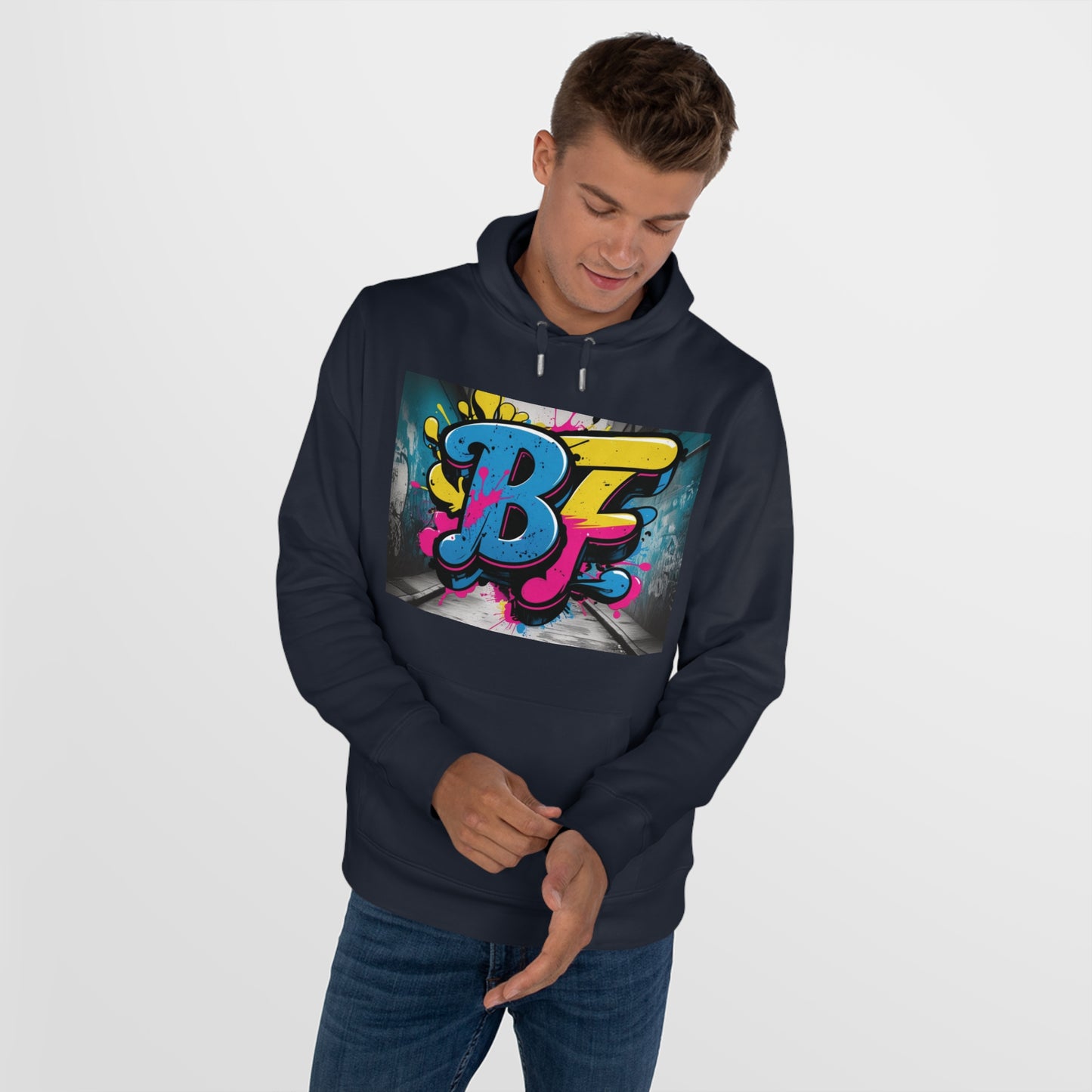 Vibrant Street Art Hooded Sweatshirt, Unisex Trendy Hoodie for Teens, Cool Graffiti Style, Stylish Casual Wear, Perfect Gift for Art Lovers