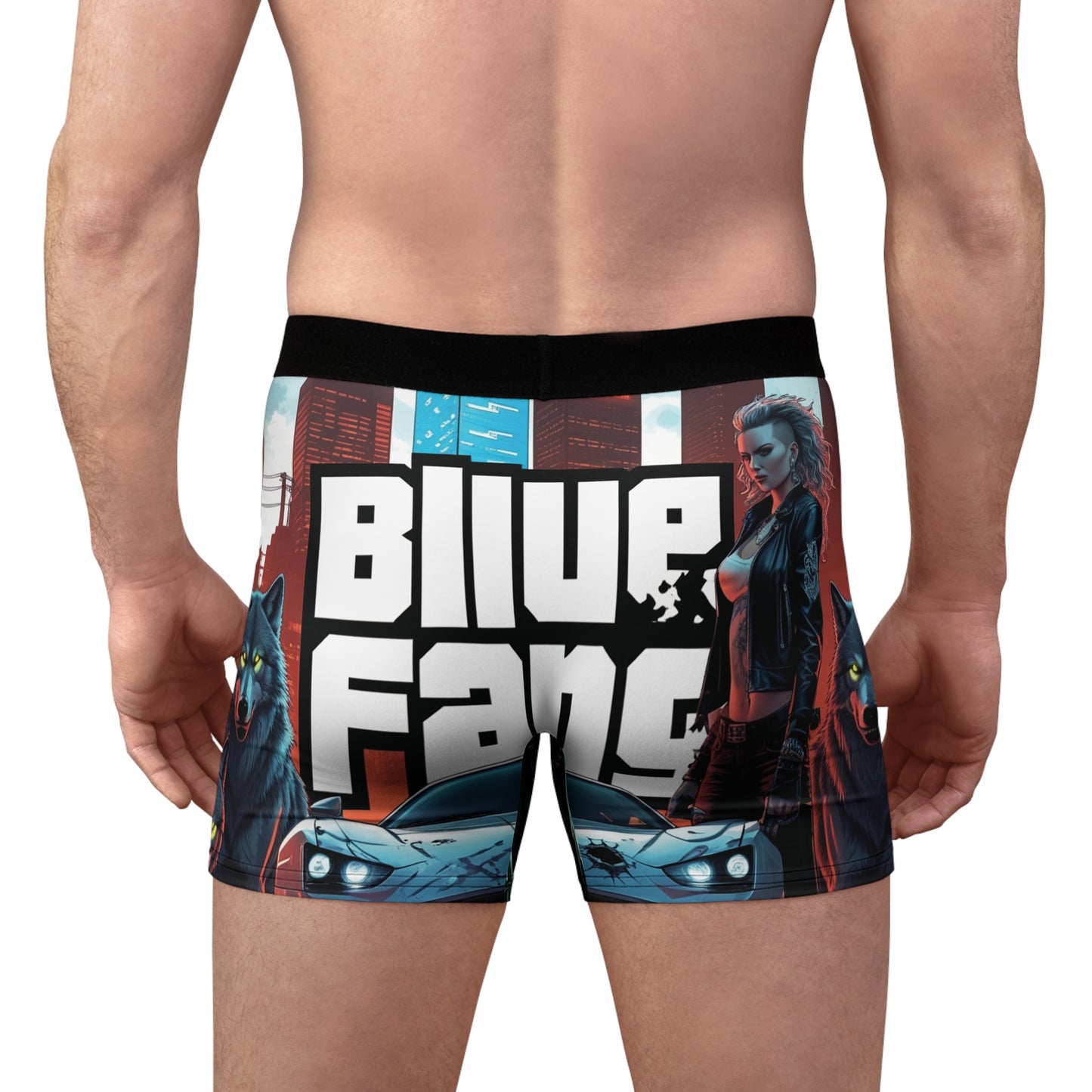 Men's Boxer Briefs - Blue Fang GTA Style
