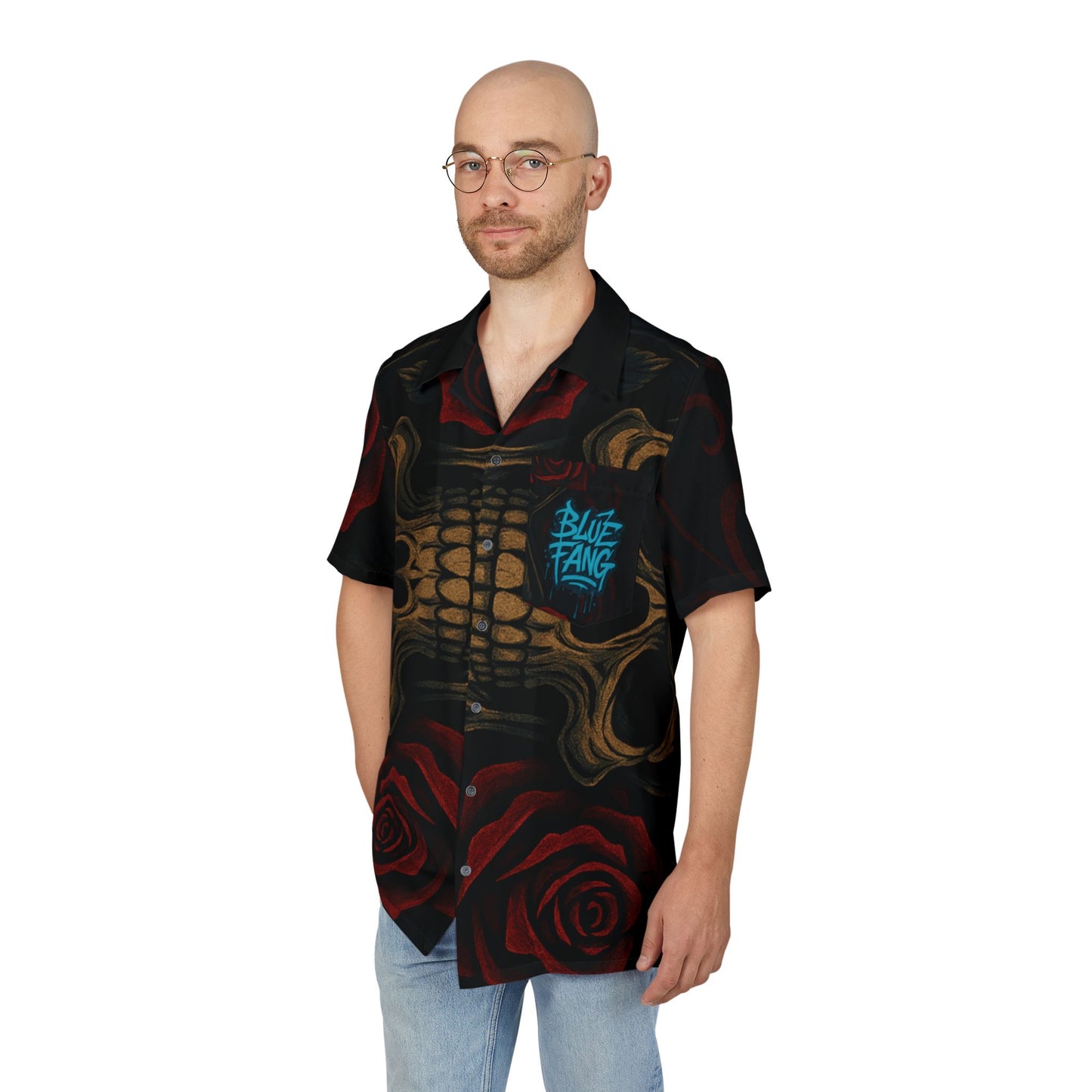 Unisex Hawaiian Button-Down Shirt (AOP)